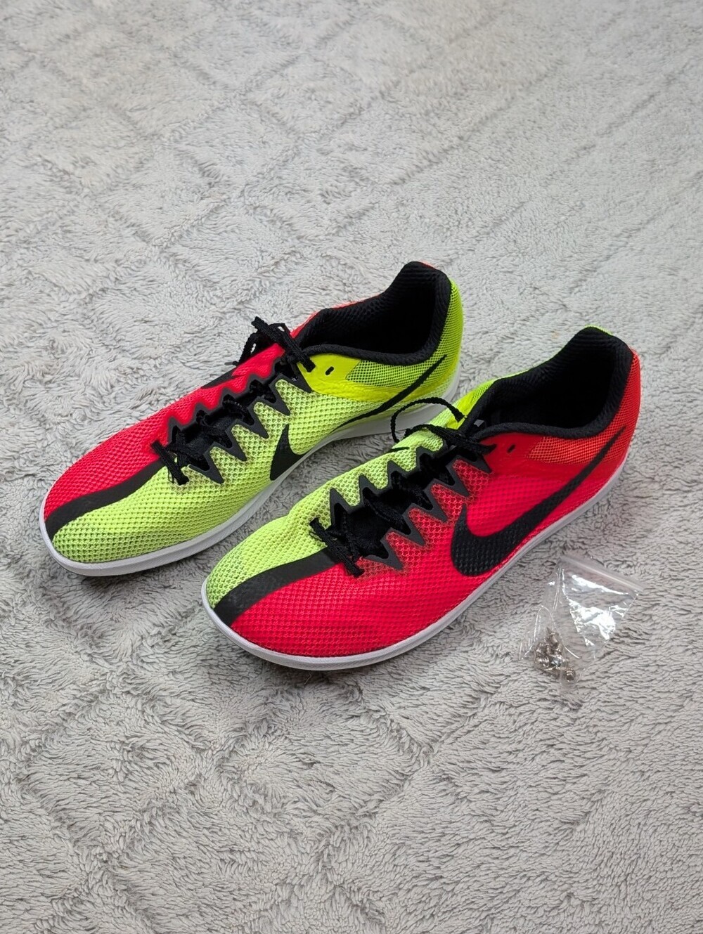 Nike Zoom Rival Red Volt Jasari Track Field Distance Spikes Mens 10.5 DC8725-601 - Picture 3 of 6